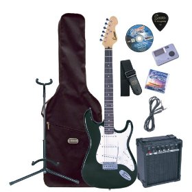 Encore EBP-KC3T Black Electric Guitar Outfit